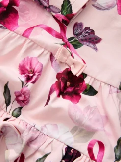 Robe Baker by Ted Baker rose en jersey à ourlet à volants fleuri