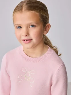 Robe Baker by Ted Baker rose en maille à ourlet en tulle