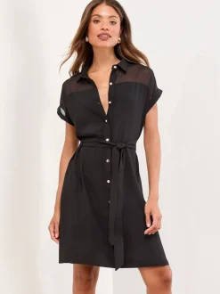 Robe chemise Lipsy Mini en maille ceinturée