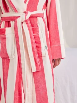 Robe de chambre Chelsea Peers rayée en coton éponge
