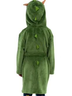 Robe de chambre Harry Bear en polaire dinosaure avec 3D cornes et pointes