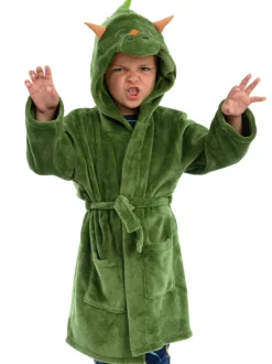 Robe de chambre Harry Bear en polaire dinosaure avec 3D cornes et pointes