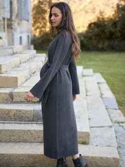 Robe de grossesse Seraphine 100% laine mérinos en maille