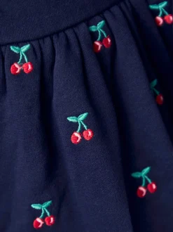 Robe en molleton brodée à col au crochet JoJo Maman Bébé