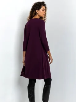 Robe fluide Roman asymétrique à poche