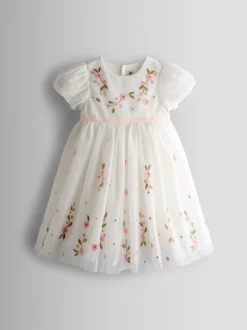 Robe JoJo Maman Bébé en tulle à ourlet fleur sauvage