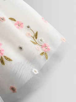 Robe JoJo Maman Bébé en tulle à ourlet fleur sauvage