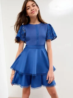 Robe Lipsy en dentelle à manches ange en occasion (5-16ans)