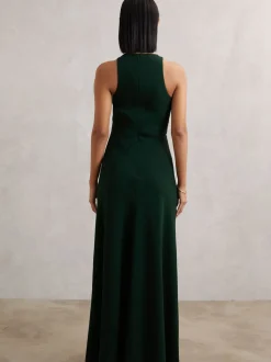 Robe longue à volants et détail slash Reiss Gabriella