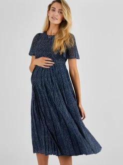 Robe midi de maternité et d’allaitement à pois JoJo Maman Bébé