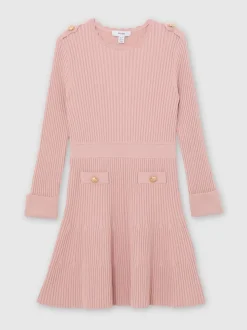 Robe patineuse Reiss Charlotte en maille côtelée