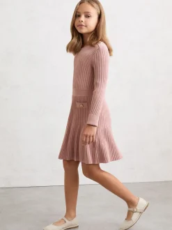 Robe patineuse Reiss Charlotte en maille côtelée