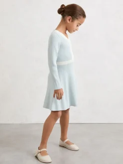 Robe Reiss Alma en maille côtelée à surpiqûres