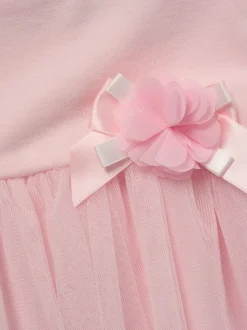 Rock-A-Bye Baby Boutique Ensemble robe et bandeau rose avec ruban