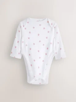 Rose - 3 Lot de bodys à manches longues pour bébé avec dysplasie de la hip