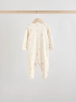 Rose - 7 Pack Baby Sleepsuits (0mths-3yrs)