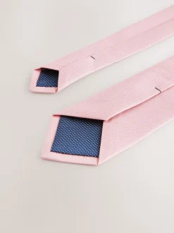 Rose - Ajusté - Cravate texturée