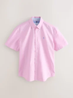 Rose - Ajustement régulier - Chemise Oxford à manches courtes