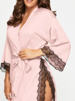 Rose - Ann Summers Satin Robe de chambre Cherryann Peignoirs