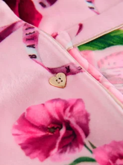 Rose - Baker by Ted Baker Ensemble Pyjamas Polaires Fleuris 2 Pièces