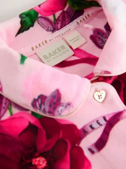 Rose - Baker by Ted Baker Ensemble Pyjamas Polaires Fleuris 2 Pièces