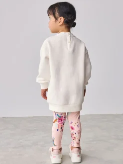 Rose - Baker by Ted Baker ensemble 2 pièces sweat à nœud long et leggings fleuris