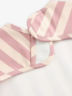 Rose - Bavoir à manches de sevrage et d’alimentation