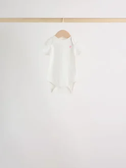 Rose - Bodys pour bébés Manches courtes 5 Pack