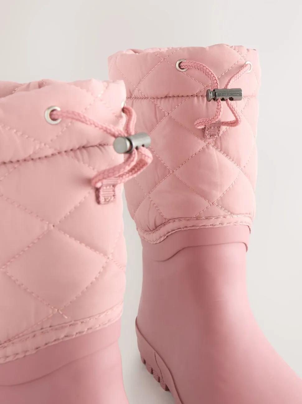 Rose - Bottes en caoutchouc Thinsulate doublées à revers