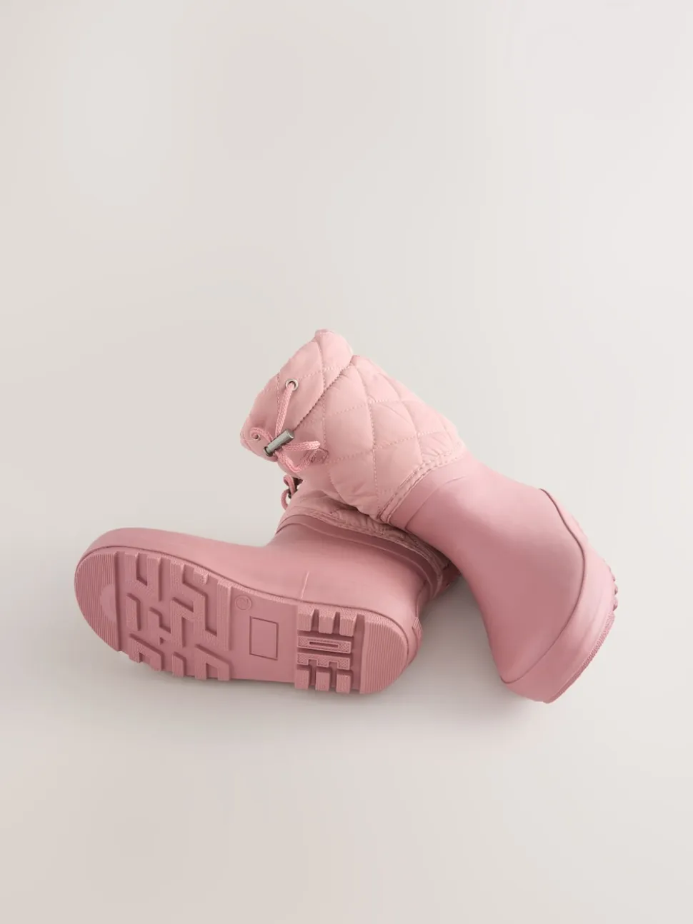 Rose - Bottes en caoutchouc Thinsulate doublées à revers