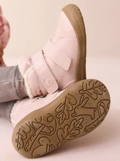 Rose - Bottes imperméables à fermeture par contact