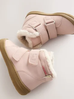 Rose - Bottes imperméables à fermeture par contact