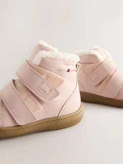 Rose - Bottes imperméables à fermeture par contact