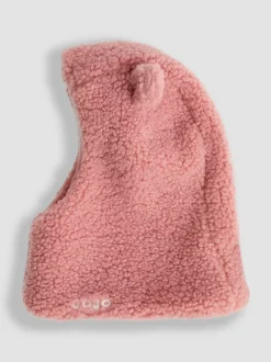 Rose - Cagoule JoJo Maman Bébé Bear en peau de mouton