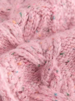 Rose - Cardigan en maille épaisse Bobble (3mths-10yrs)