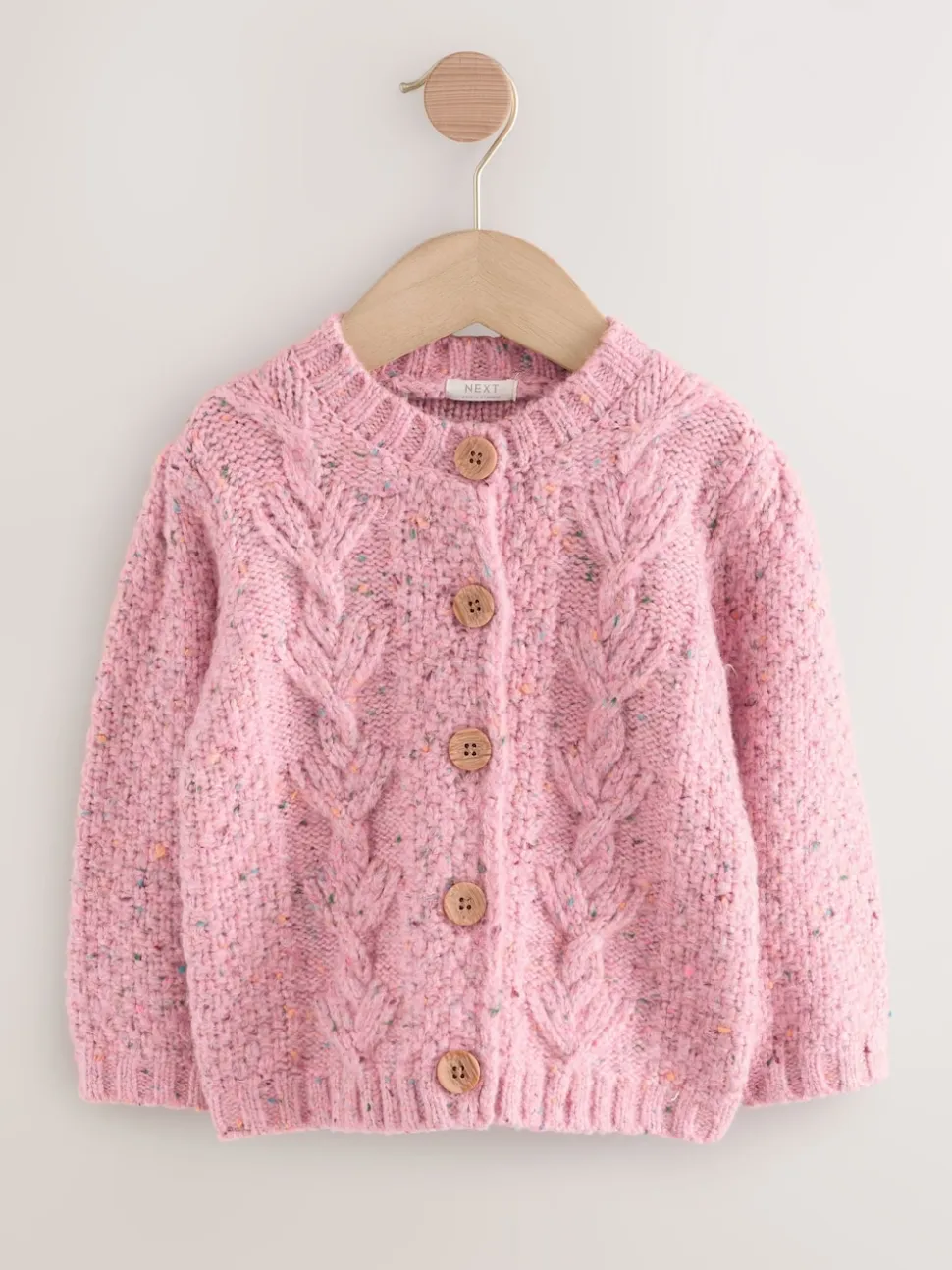 Rose - Cardigan en maille épaisse Bobble (3mths-10yrs)