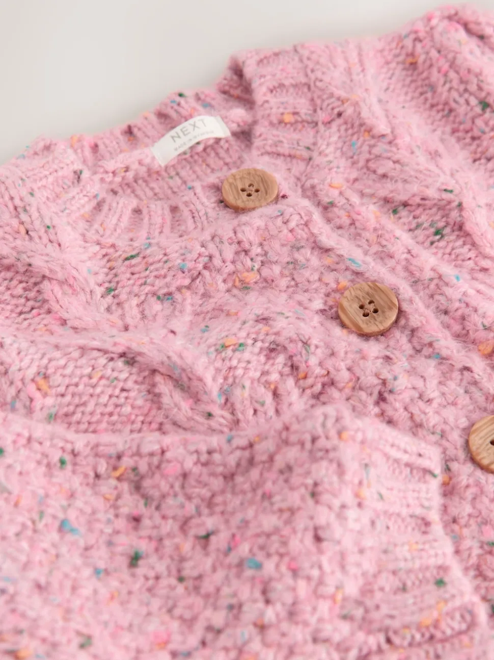 Rose - Cardigan en maille épaisse Bobble (3mths-10yrs)