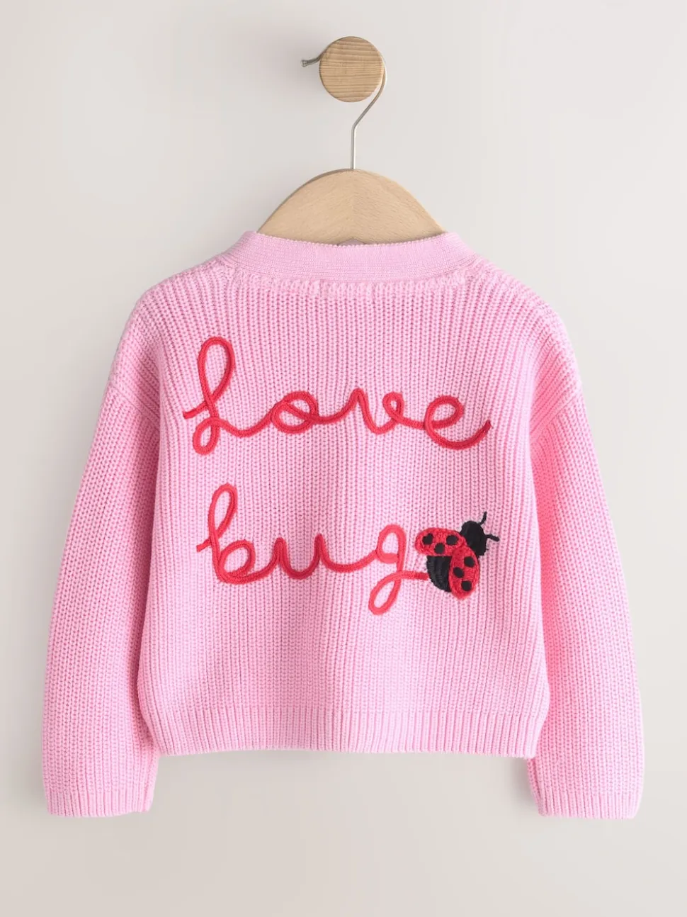 Rose - Cardigan Love Bug (3mois-7ans)