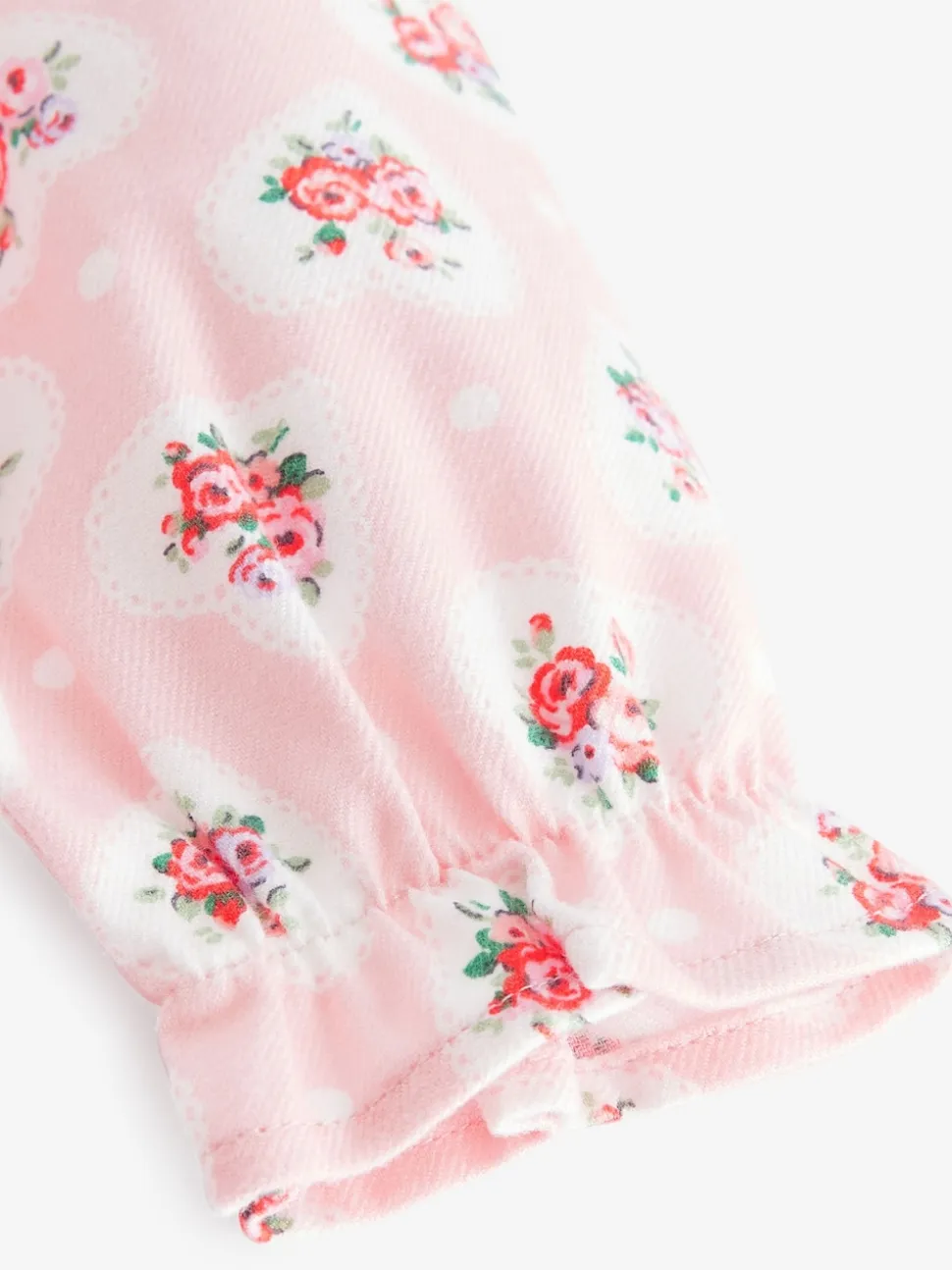 Rose - Cath Kidston pyjama tissé à boutons et fleurs