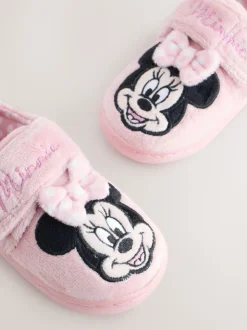 Rose - Chaussons Minnie Mouse à semelle coupée