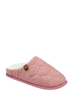 Rose - Chaussons mules matelassés à bout fermé Dunlop femme