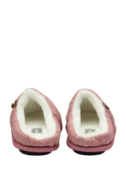 Rose - Chaussons mules matelassés à bout fermé Dunlop femme