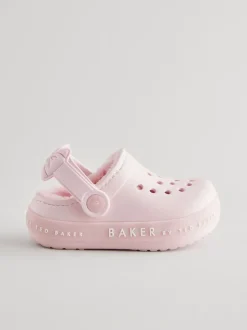 Rose - Chaussons sabots Baker by Ted Baker Filles doublés Borg