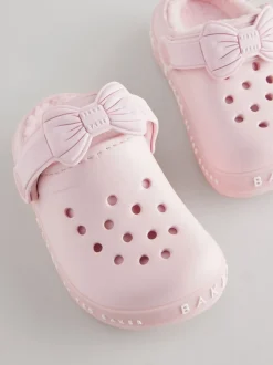 Rose - Chaussons sabots Baker by Ted Baker Filles doublés Borg