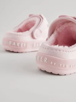 Rose - Chaussons sabots Baker by Ted Baker Filles doublés Borg