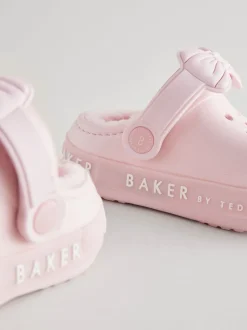Rose - Chaussons sabots Baker by Ted Baker Filles doublés Borg