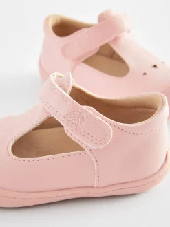 Rose - Chaussures bébé style salomé