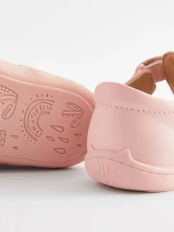 Rose - Chaussures bébé style salomé