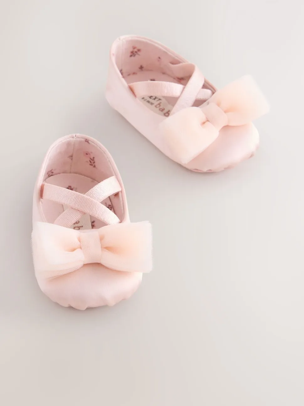 Rose - Chaussures d’occasion à nœud bébé (0-18mois)