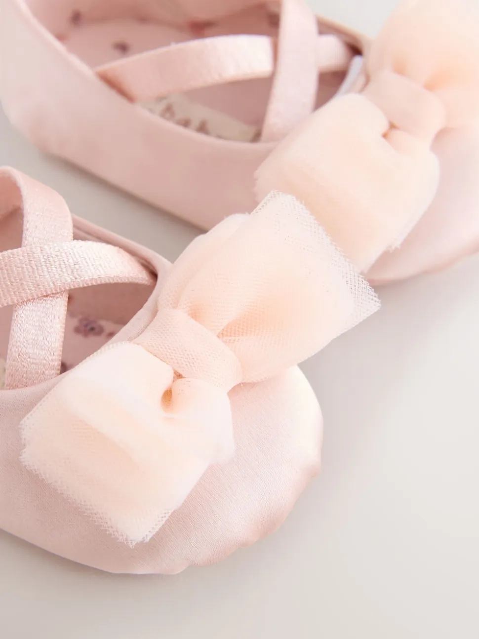 Rose - Chaussures d’occasion à nœud bébé (0-18mois)